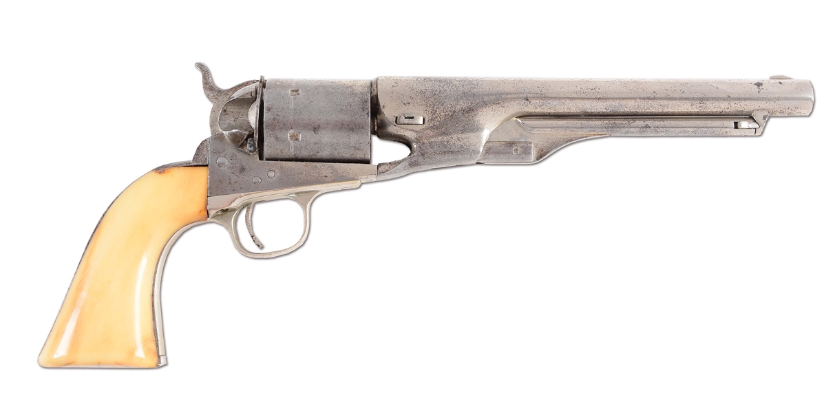 (A) EXTREMELY RARE COLT MODEL 1860 ARMY LONG CYLINDER CONVERSION REVOLVER.