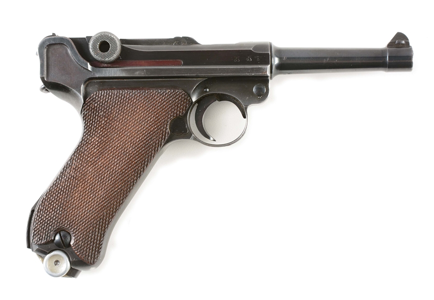 (C) MAUSER 42 CODE 1939 DATED LUGER P08 SEMI-AUTOMATIC PISTOL