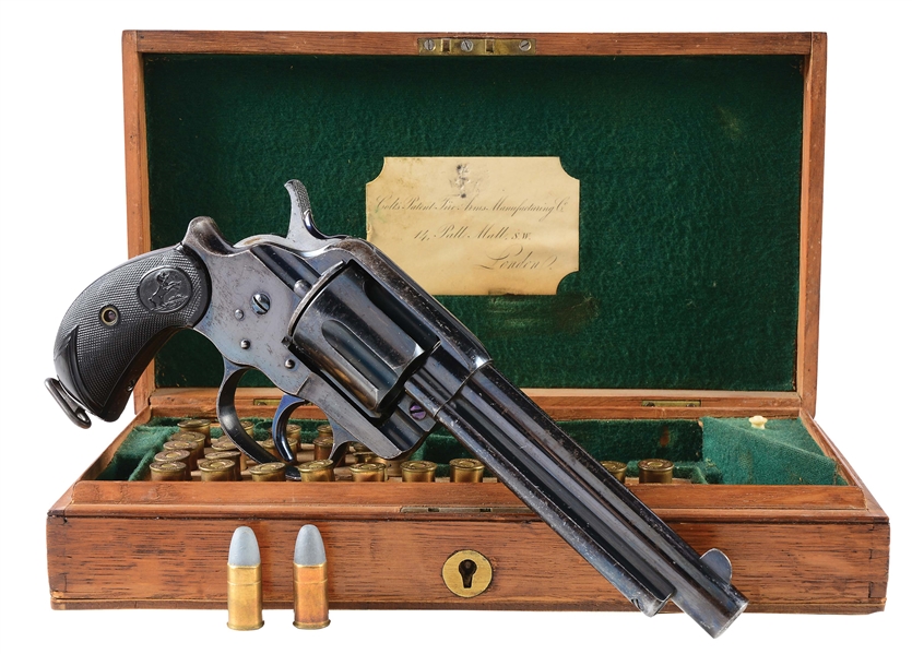 (A) COLT ENGLISH CASED MODEL 1878 FRONTIER DOUBLE ACTION REVOLVER