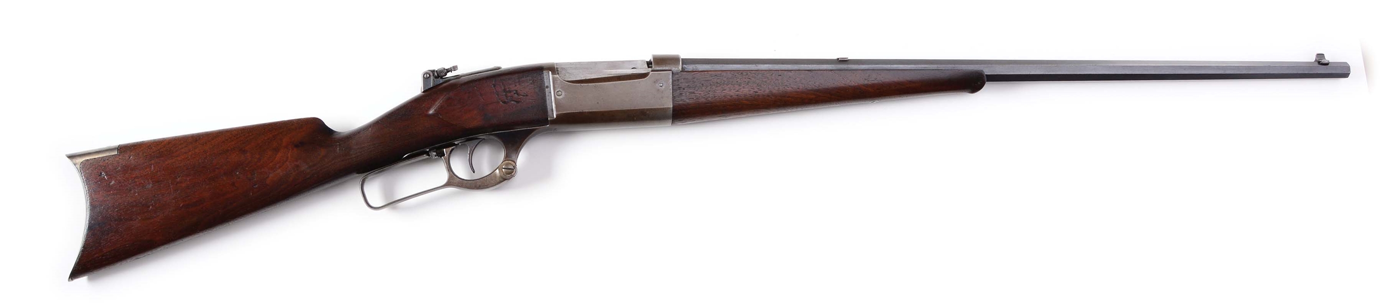 (C) EARLY SAVAGE MODEL 1899 .38-55 OCTAGON BARREL LEVER ACTION RIFLE (1904).