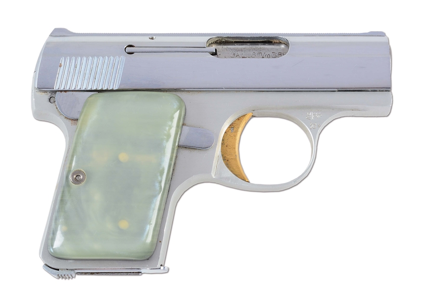 (C) NICKEL PLATED BROWNING SEMI-AUTOMATIC PISTOL (1961).