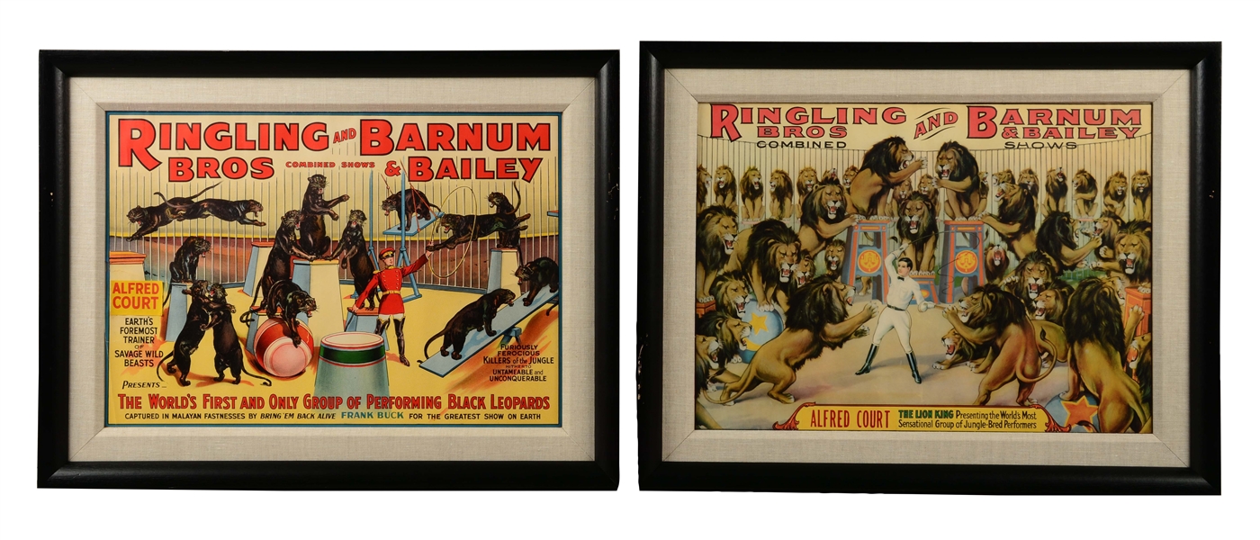 LOT OF 2: RINGLING BROS AND BARNUM & BAILEY CIRCUS POSTERS.