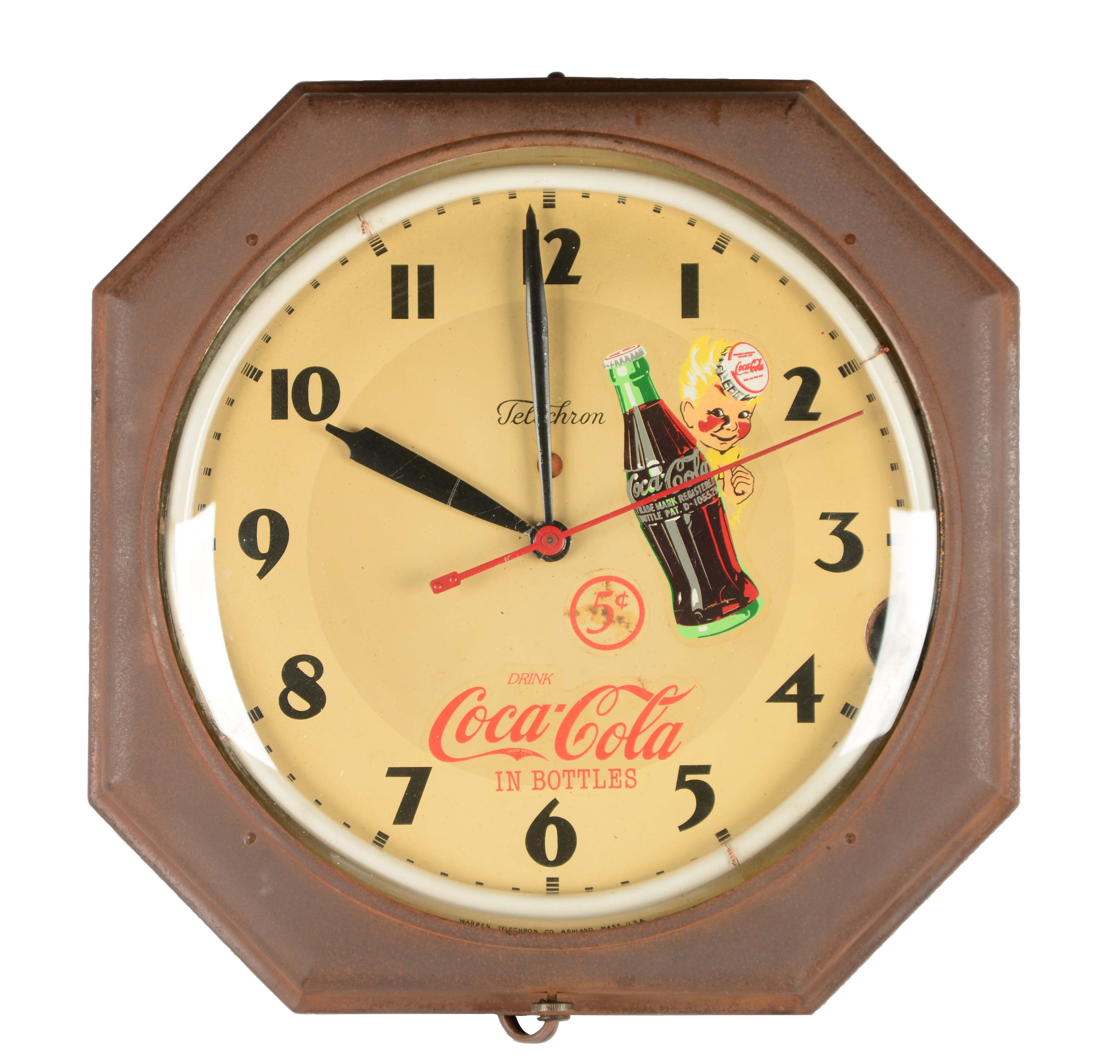 Lot Detail - TELECHRON COCA-COLA NEON CLOCK.