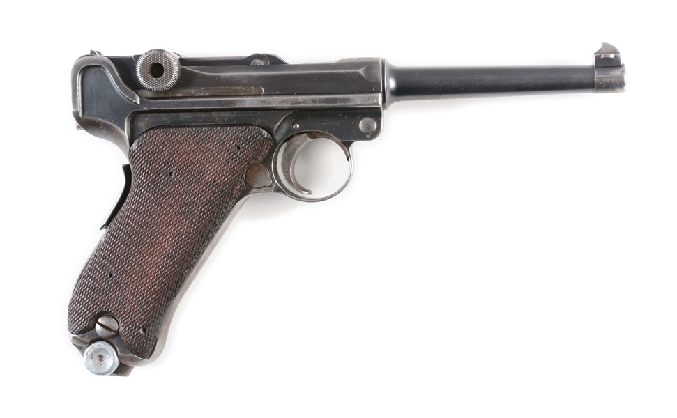 (C) 1906 DWM AMERICAN EAGLE LUGER SEMI AUTOMATIC PISTOL