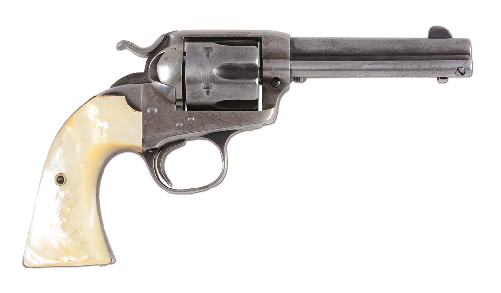 (A) COLT BISLEY SINGLE ACTION ARMY REVOLVER (1907).