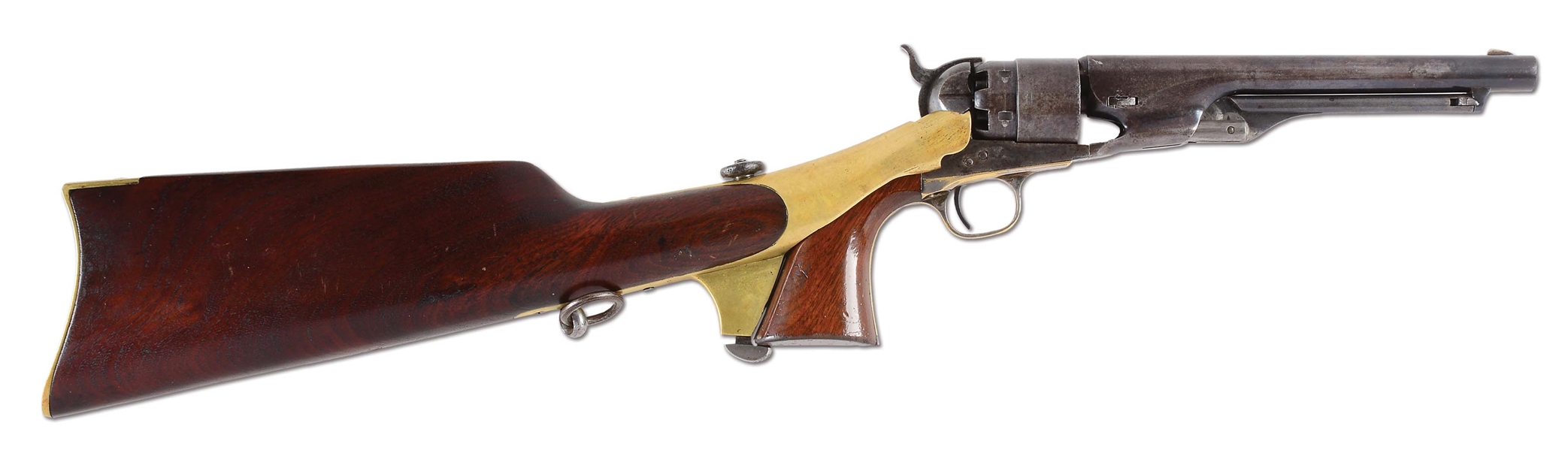 (A) COLT MODEL 1860 ARMY PERCUSSION REVOLVER WITH DETACHABLE SHOULDER STOCK (1863).