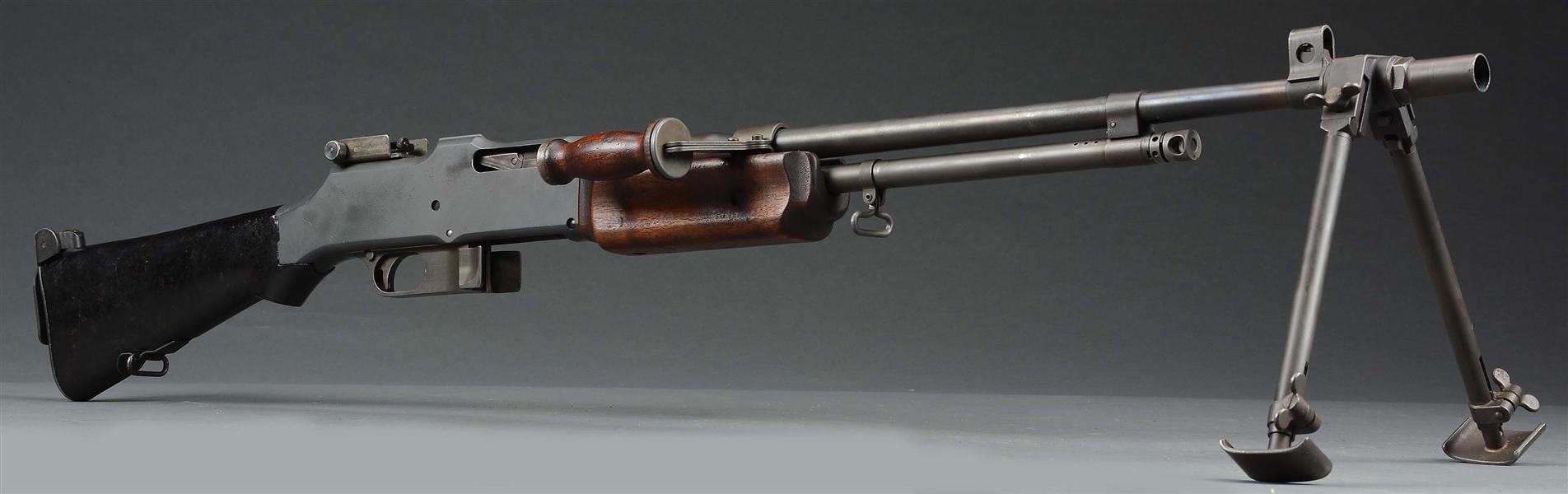 (N) HIGH CONDITION MARLIN ROCKWELL 1918 BROWNING AUTOMATIC RIFLE AS RETROFITTED TO 1918 A2 CONFIGURATION (CURIO & RELIC)
