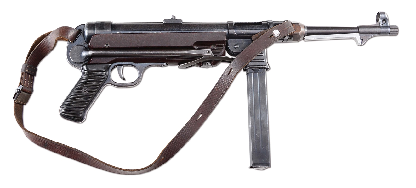 (N) FINE GERMAN WWII MP40 MACHINE GUN (CURIO & RELIC).