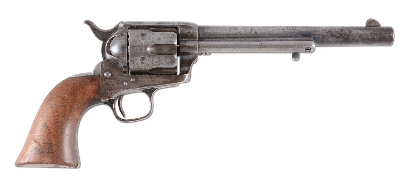 (A) US COLT CAVALRY SINGLE ACTION ARMY REVOLVER WITH KOPEC LETTER (LYLE/CLEVELAND INSPECTED).