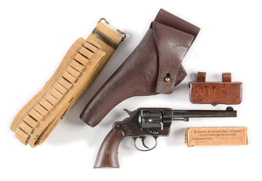 (A) COLT MODEL 1894 U.S. ARMY MODEL DOUBLE ACTION REVOLVER (SPANISH AMERICAN WAR).