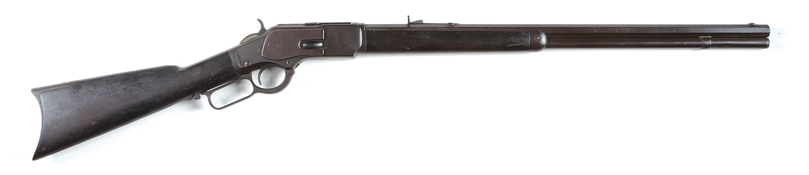(A) ATTIC FIND WINCHESTER MODEL 1873 LEVER ACTION .38-40 RIFLE (1887).
