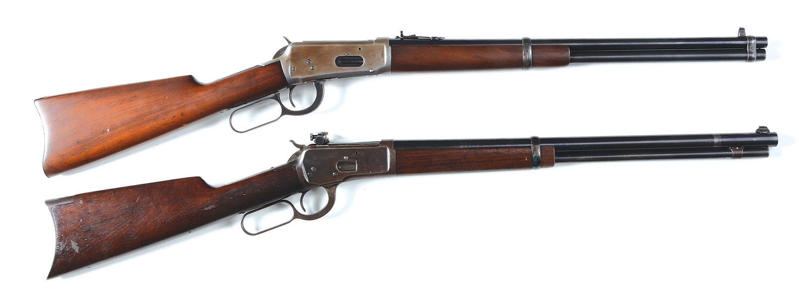(C) LOT OF 2: PRE-WAR WINCHESTER LEVER ACTION CARBINES.