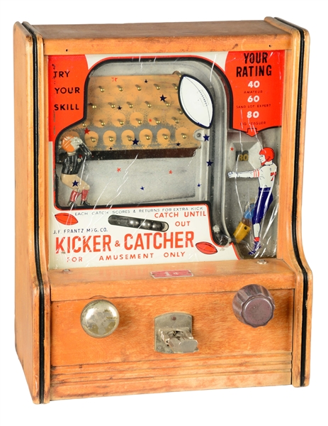 1¢ J.F. FRANTZ KICKER & CATCHER COUNTER GAME.