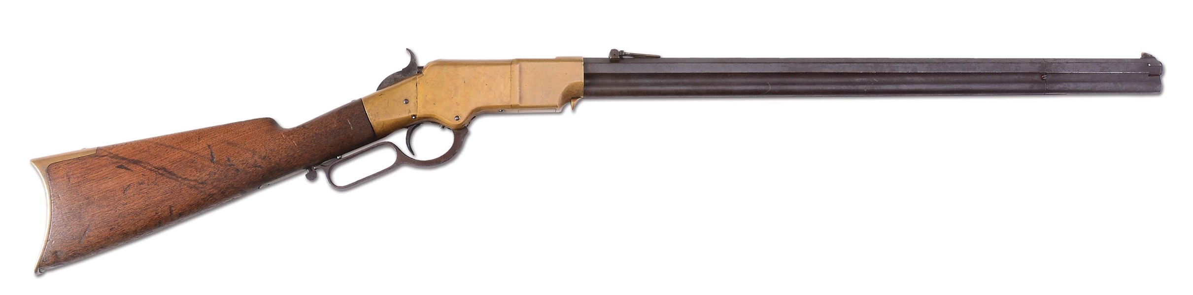 (A)  MODEL 1860 HENRY ROUND TOP LEVER ACTION RIFLE.