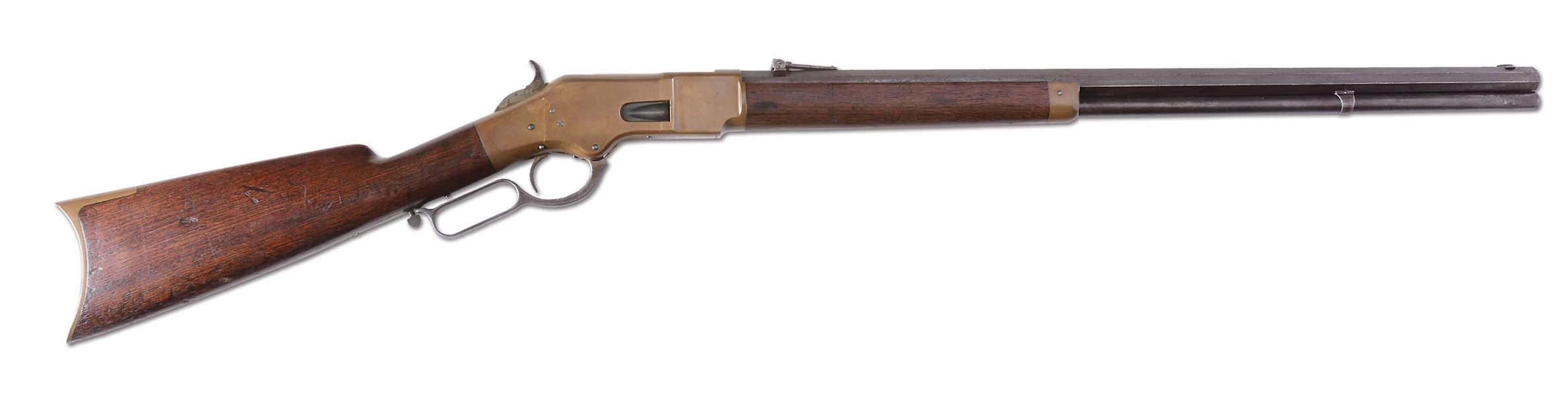 (A) SPECIAL ORDER 28" WINCHESTER MODEL 1866 LEVER ACTION RIFLE (1873).