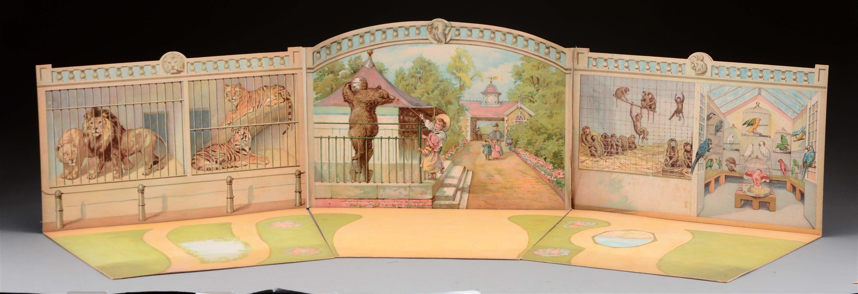 VICTORIAN ZOO PAPER TOY.