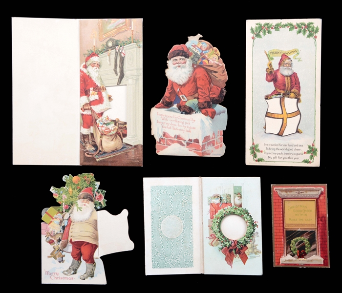 LOT OF 6: PAPER MONEY CARDS FOR CHRISTMAS GIFTS. 