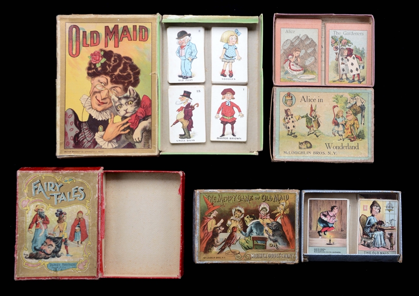 LOT OF 4: ASSORTED VICTORIAN GAMES IN BOXES. 