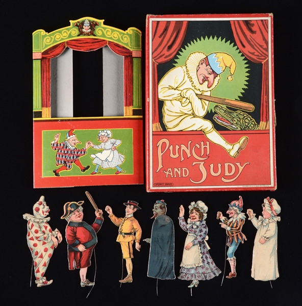 PUNCH & JUDY PAPER PUPPET THEATER BY J. W. SPEARS. 