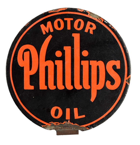 PHILLIPS 66 MOTOR OIL PORCELAIN LUBSTER PADDLE SIGN.