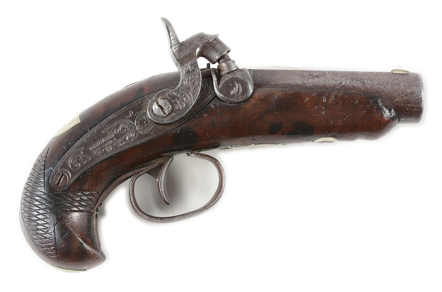 (A) PERCUSSION PISTOL BY DERINGER OF PHILADELPHIA.