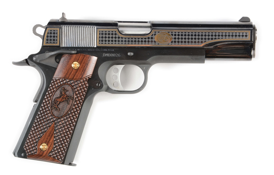 (M) LOW NUMBERED COLT AND TALO COLLABORATION "SOVEREIGN" 1911. 