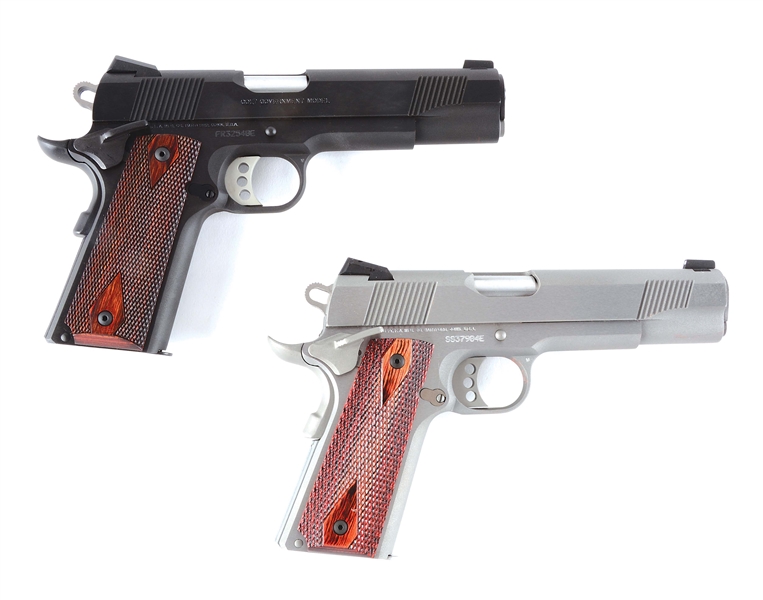 (M) LOT OF 2:  TWO COLT 1911XSE PISTOLS, ONE BLUED AND ONE STAINLESS.