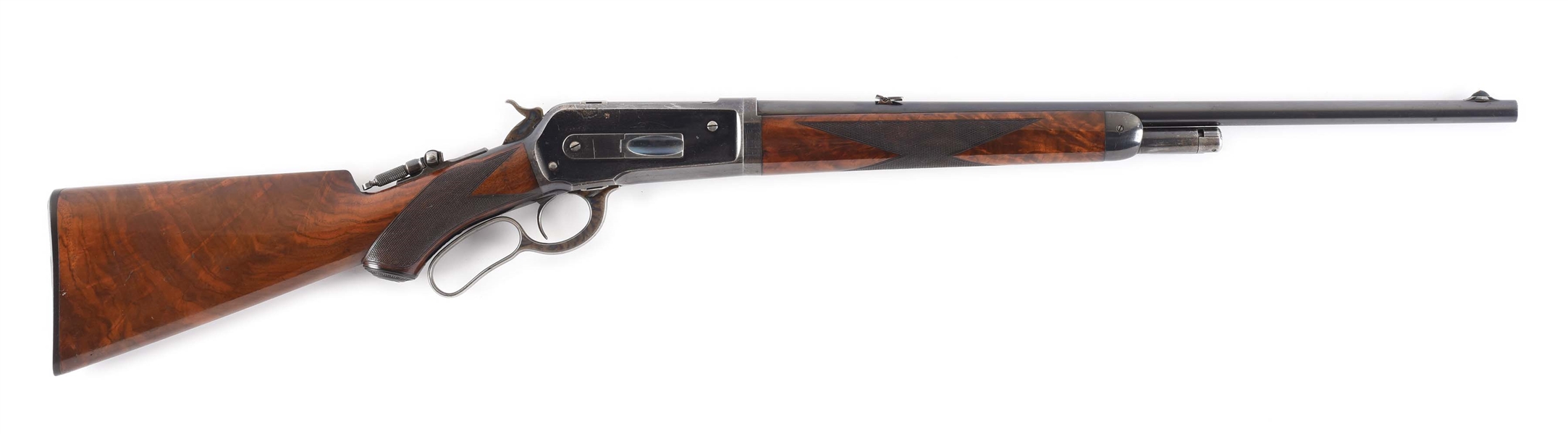 (C) DELUXE WINCHESTER MODEL 1886 LIGHTWEIGHT TAKEDOWN .45-70 CALIBER LEVER ACTION RIFLE (1900).