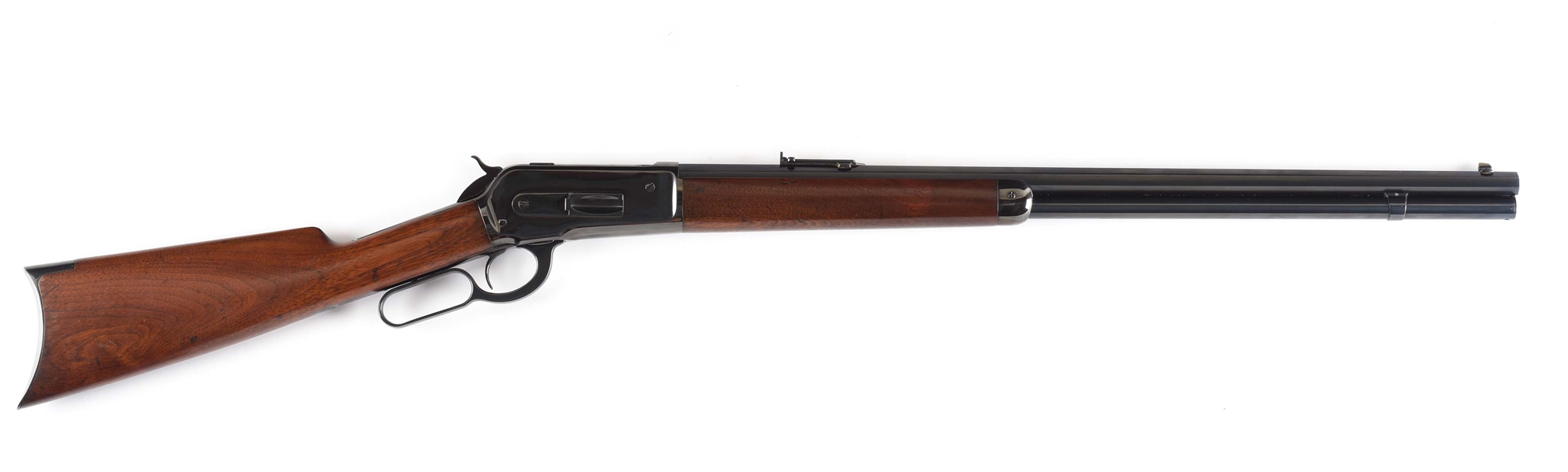 (A) ANTIQUE WINCHESTER MODEL 1886 .45-70 CALIBER LEVER ACTION RIFLE (1898).