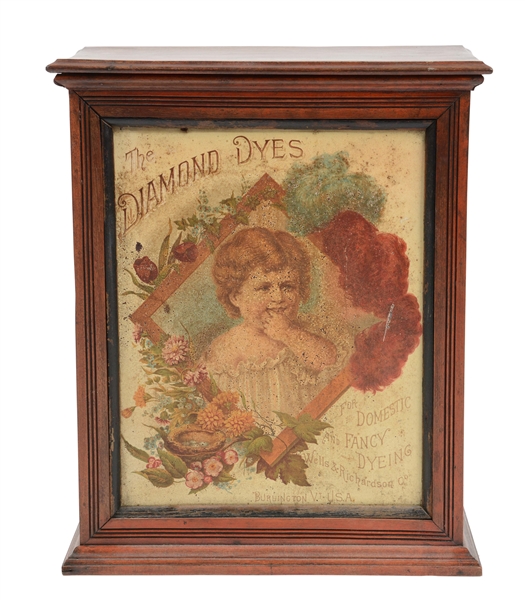 THE DIAMOND DYES DISPLAY CABINET.