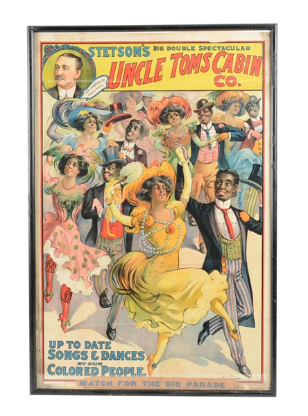 UNCLE TOMS CABIN ADVERTISING POSTER. 