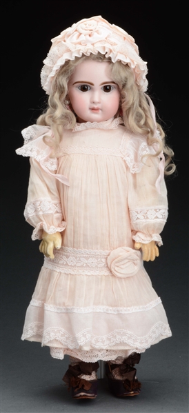 1890S FRENCH BISQUE HEAD WALKING DOLL.