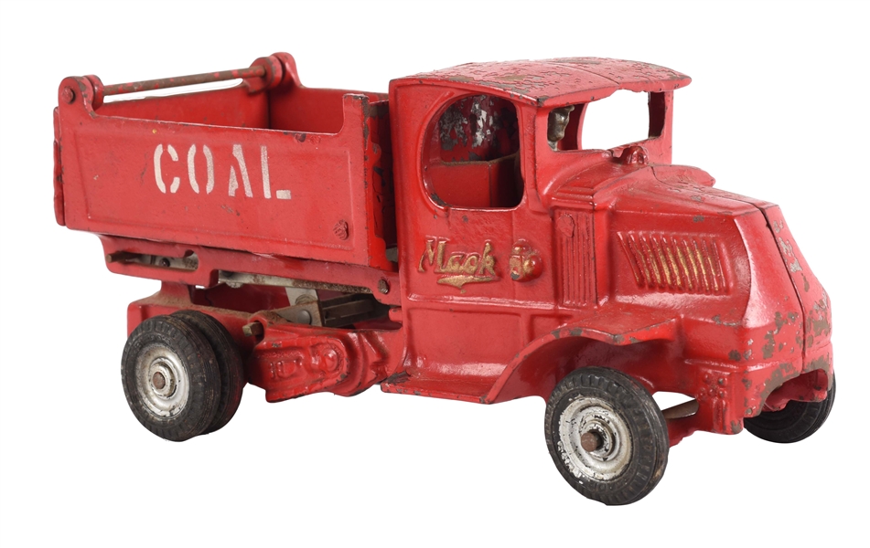 CAST IRON ARCADE MACK COAL TRUCK.