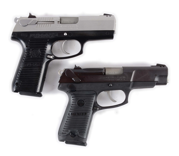 (M) LOT OF 2: RUGER SEMI-AUTOMATIC PISTOLS.