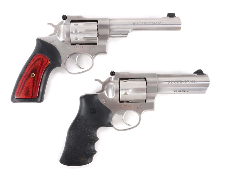 (M) LOT OF 2: NIB RUGER DOUBLE ACTION REVOLVERS.