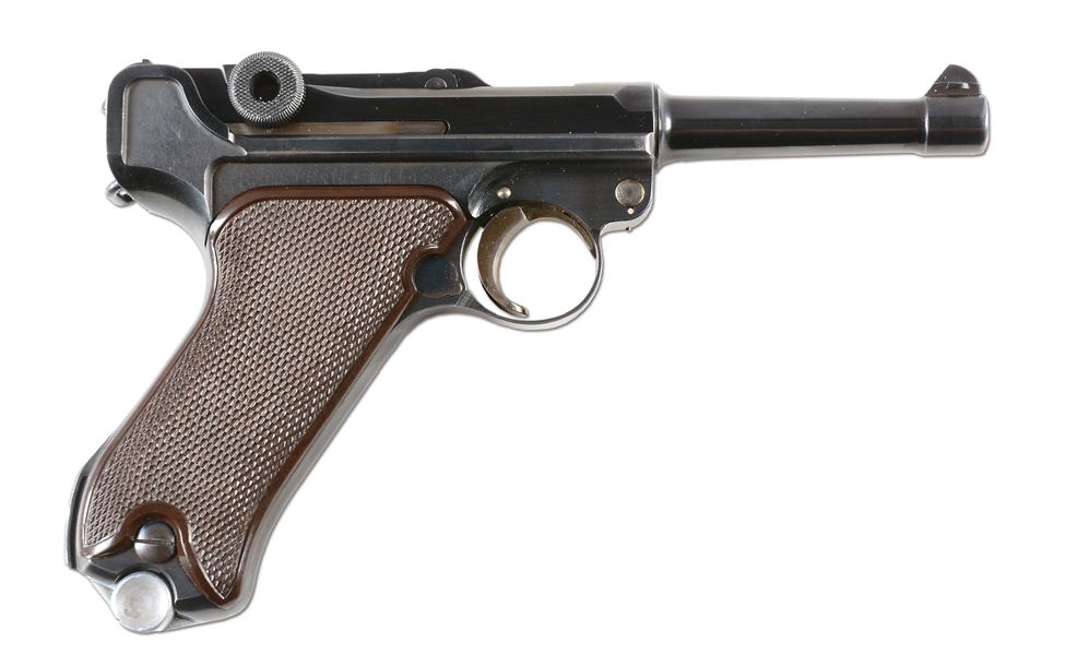 (C)  KRIEGHOFF MILITARY COMMERCIAL LUGER SEMI AUTOMATIC PISTOL.