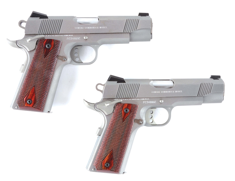 (M) LOT OF 2: TWO SEQUENTIALLY NUMBERED COLT COMMANDER 1911S