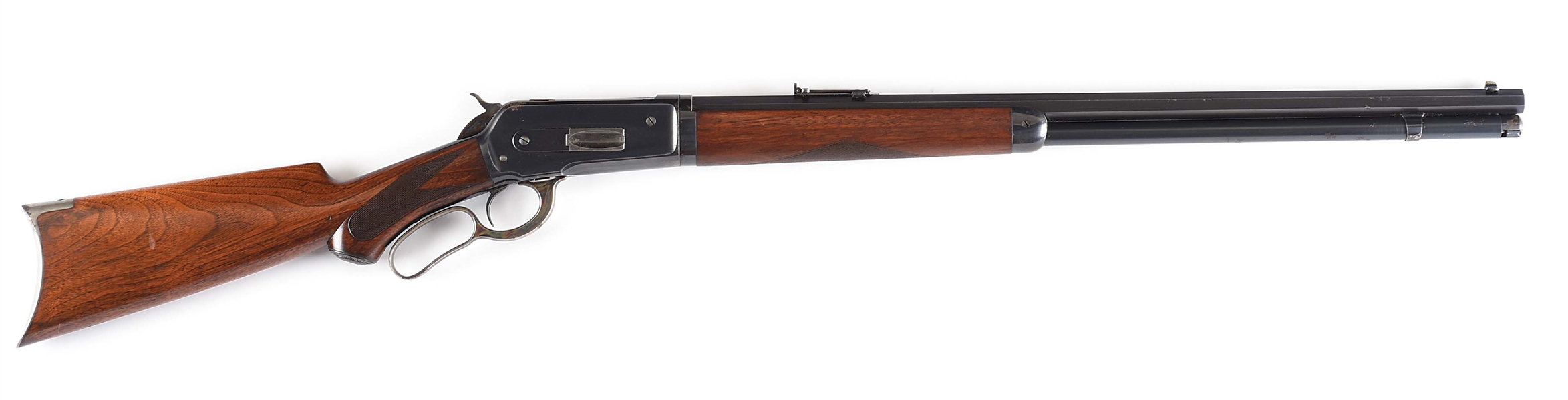 (A) DOCUMENTED DELUXE WINCHESTER MODEL 1886 TAKEDOWN RIFLE.