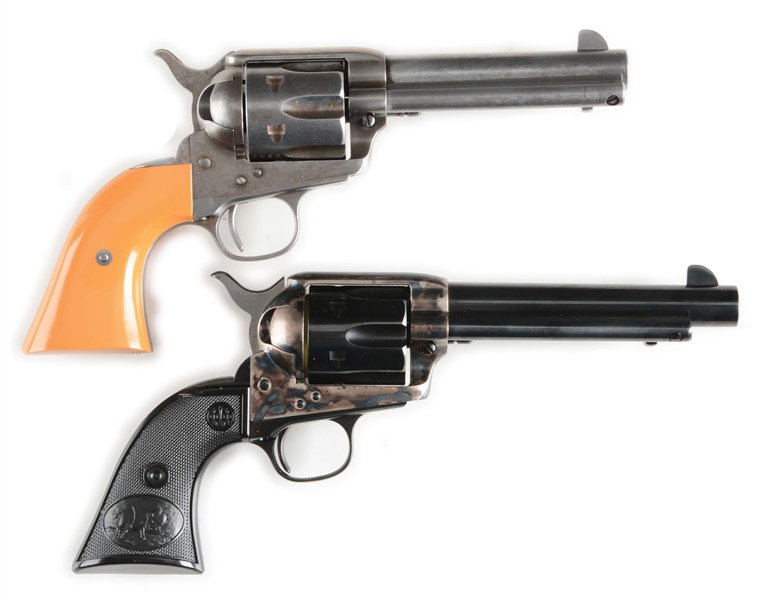 (M) LOT OF 2: ONE NIB CIMARRON ROOSTER SHOOTER REVOLVER AND ONE NIB BERETTA STAMPEDE REVOLVER