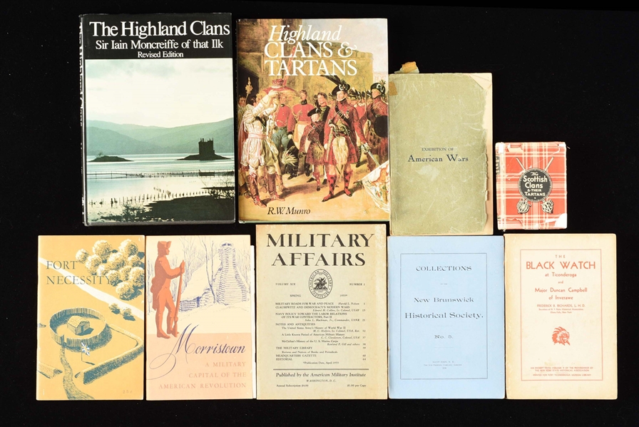 ASSORTED AMERICAN & SCOTTISH HISTORICAL PUBLICATIONS.