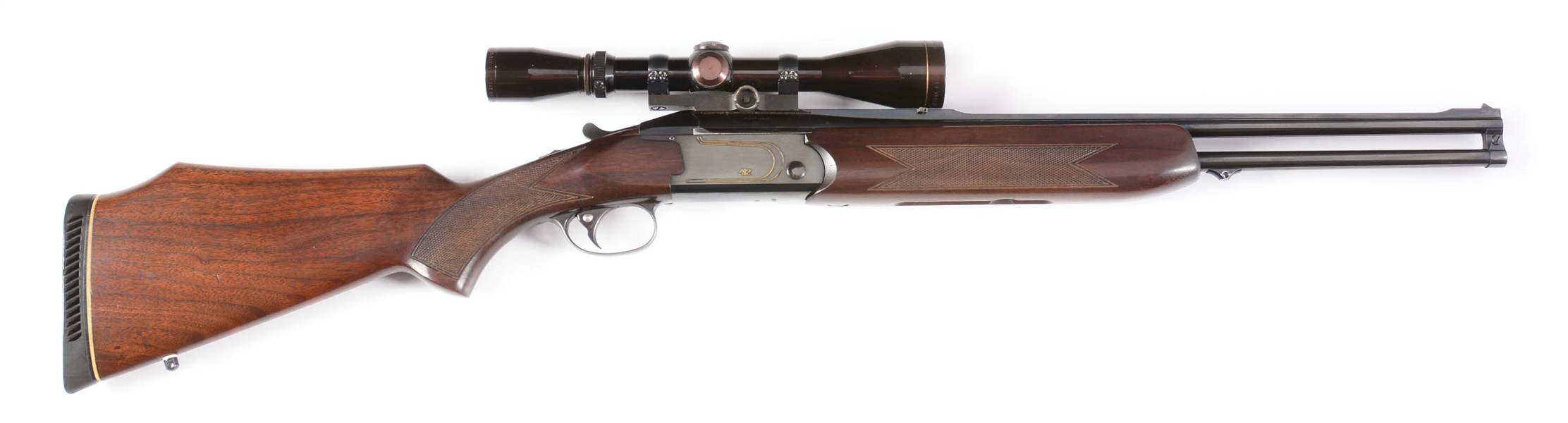 (M) VALMET MODEL 412 OVER-UNDER DOUBLE RIFLE WITH SCOPE.