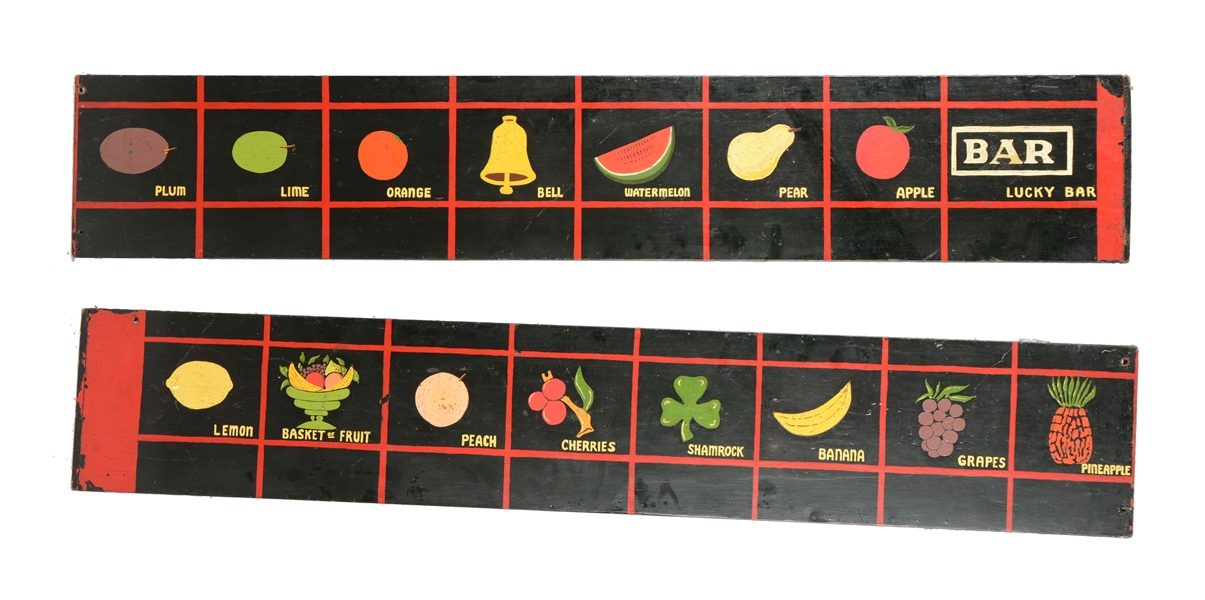 LOT OF 2: FRUIT LAYOUTS. 