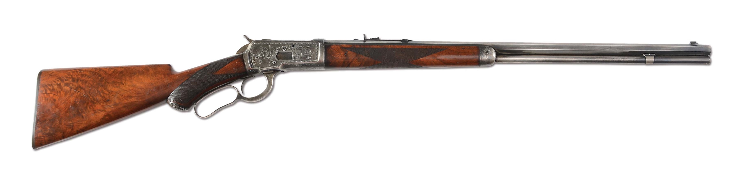 (C) ENGRAVED WINCHESTER MODEL 1892 LEVER ACTION RIFLE (1905).