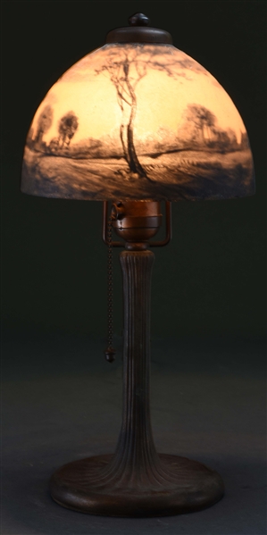HANDEL SCENIC BOUDOIR LAMP.
