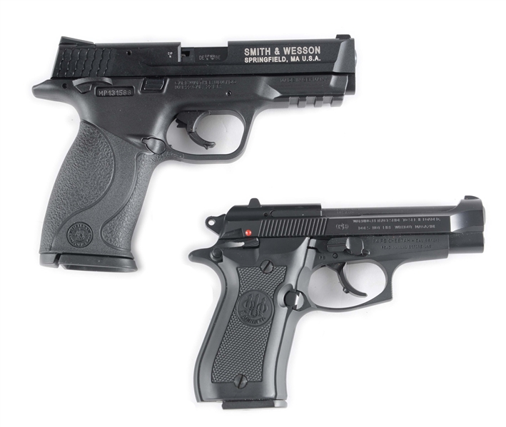 (M) LOT OF 2: ONE BERETTA 84 FS CHEETAH SEMI-AUTOMATIC PISTOL AND ONE SMITH AND WESSON M&P 22 SEMI-AUTOMATIC PISTOL