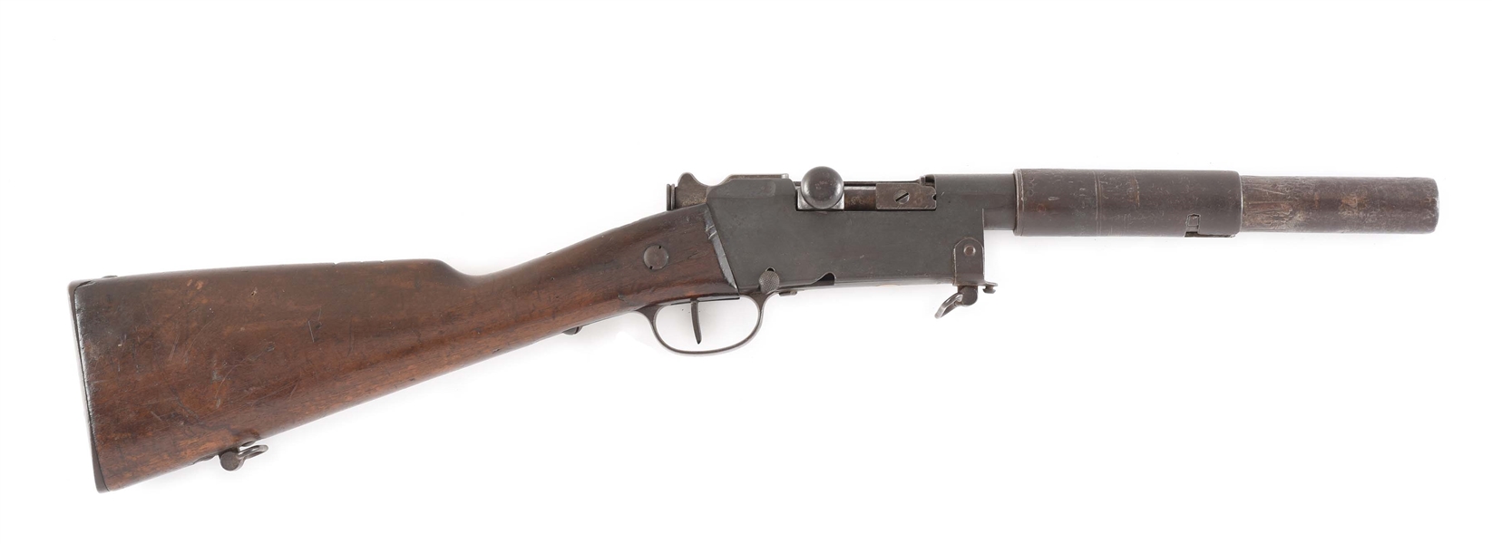 RARE WWI GERMAN UNIT MARKED CONVERSION OF FRENCH LEBEL RIFLE TO SIGNAL CARBINE.