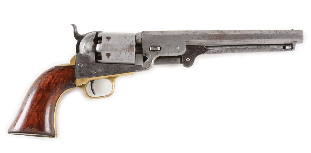 (A) COLT 1851 NAVY US MARKED PERCUSSION REVOLVER (1856).