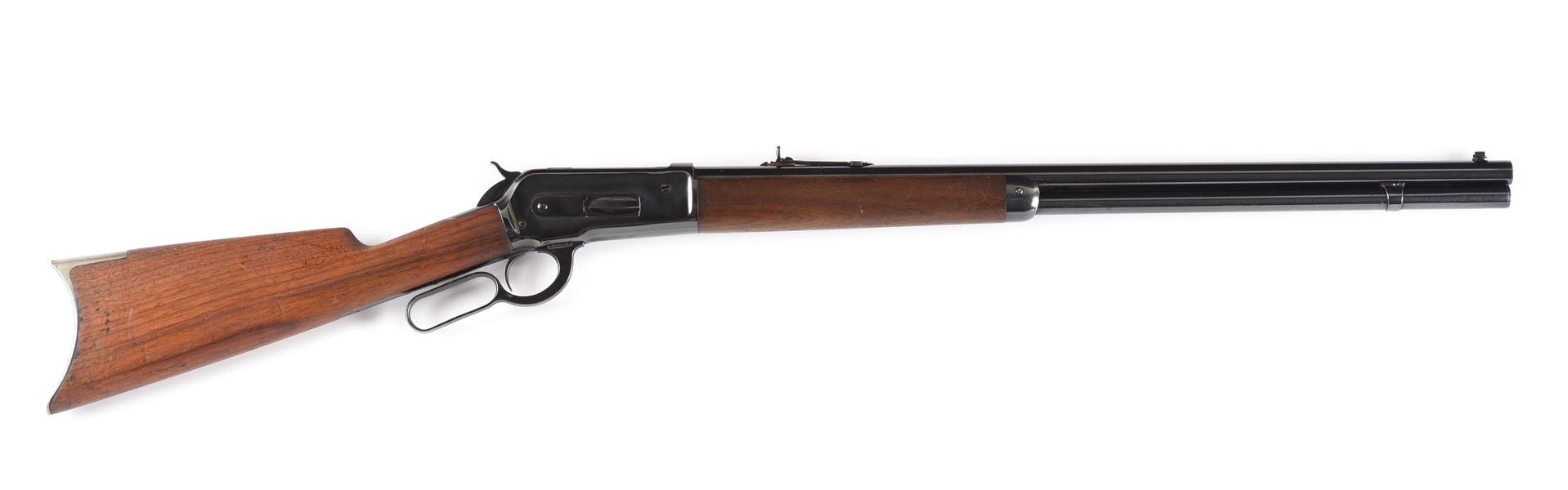 (A) ENGLISH PROOFED "BIG 50" WINCHESTER MODEL 1886 LEVER ACTION RIFLE (1895).
