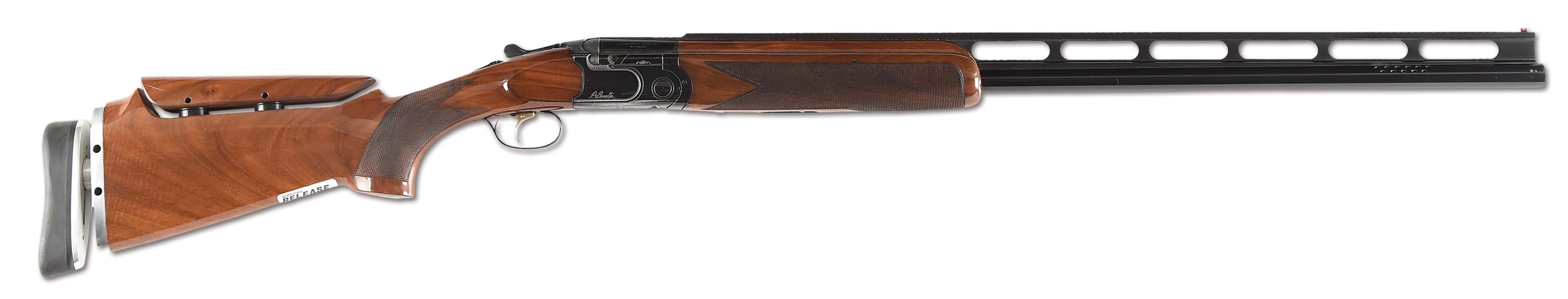 (M) BERETTA MODEL S682X DOUBLES/ SINGLE TRAP SHOTGUN WITH EXTRA BARRELS AND CASE