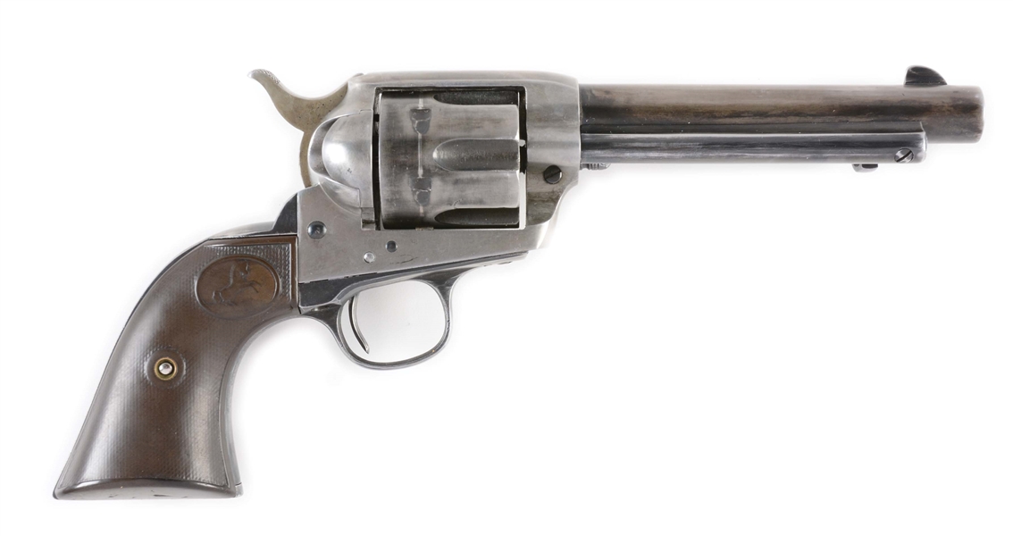 (C) COLT SINGLE ACTION ARMY REVOLVER (1910).